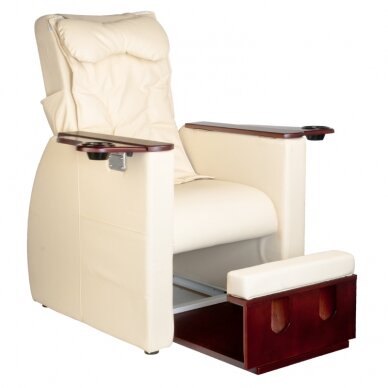 Pedikiūro krėslas su pečių masažo funkcija Fotel SPA Azzurro 101 Beige 6
