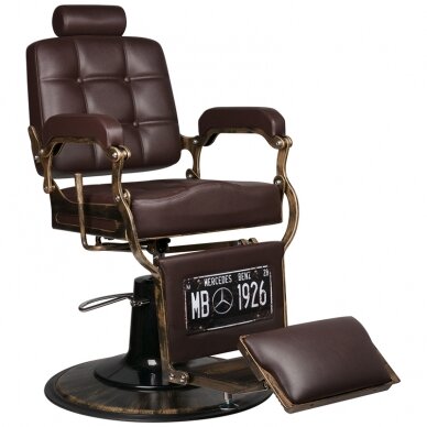 Parturituoli Barber Chair Gabbiano Boss Old Leather Dark Brown