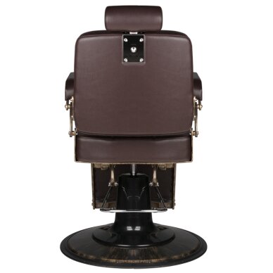 Fotel barberski Barber Chair Gabbiano Boss Old Leather Dark Brown 4