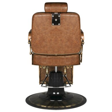 Kirpyklos kėdė Barber Chair Gabbiano Boss Old Leather Light Brown 2 Kirpyklos kėdė Barber Chair Gabbiano Boss Old Leather Light Brown 2