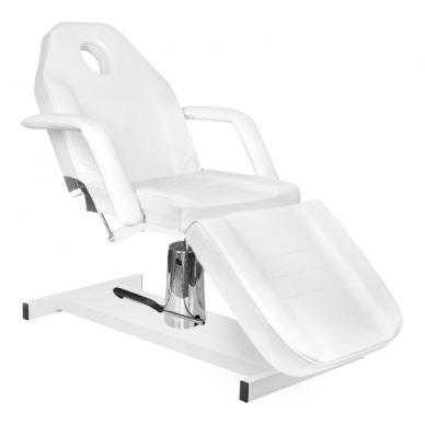Kosmetoloģijas krēsls HYDRAULIC BASIC WHITE 1
