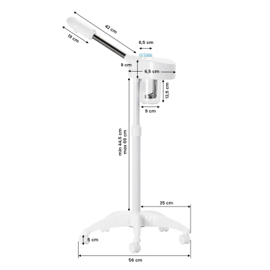 Facial vaporisation device - vapozone Giovanni D-09 White 5