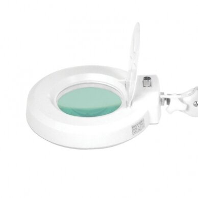 Kosmetologinė lempa LED su lupa ir stovu 5D 22W WHITE 4