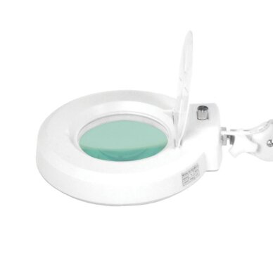 Kosmetologinė lempa LED su lupa ir stovu 5D 22W WHITE 4