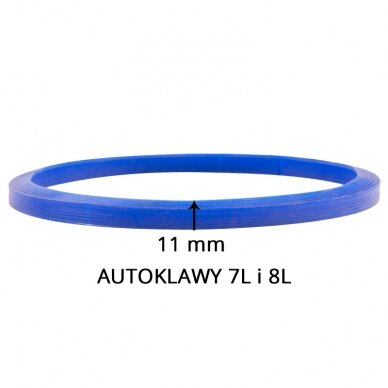 USZCZELKA SILIKONOWA DO AUTOKLAWÓW WOSON 7L I 8L NIEBIESKA 11 MM 1