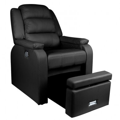 Pedikiūro krėslas FOTEL SPA PEDICURE HILTON BLACK