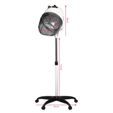 Стационарный фен Gabbiano 1600 1 Speed White 5