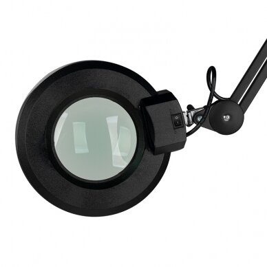 Kosmetologinė lempa su lupa 5D 22W BLACK 4