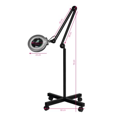 Lampa kosmetyczna z lupą i statyw S4 5D 22W BLACK 5