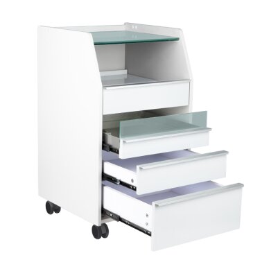 Wózek kosmetyczny ze zintegrowanym sterylizatorem UV 984 GREY 2 Wózek kosmetyczny ze zintegrowanym sterylizatorem UV 984 GREY 2