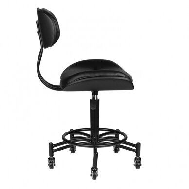 Kosmetoloogiline stool GABBIANO HAIRDRESSER STOOL FLORENCE BLACK 3