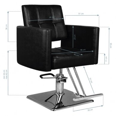 Hairdressing chair HAIRDRESSING CHAIR 05 BLACK 4