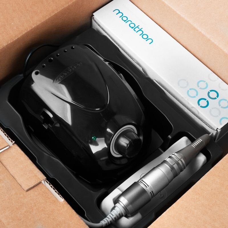 Nagų freza manikiūrui Saeyang Marathon 3 Champion H200 Professional Black 4 Nagų freza manikiūrui Saeyang Marathon 3 Champion H200 Professional Black 4