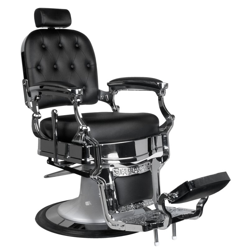 Fotel barberski Barber Chair Gabbiano Ernesto Black 1 Fotel barberski Barber Chair Gabbiano Ernesto Black 1