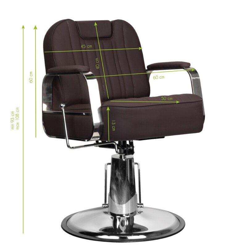 Parturintuoli HAIRDRESSING CHAIR BARBER RUFO BROWN 8 Parturintuoli HAIRDRESSING CHAIR BARBER RUFO BROWN 8