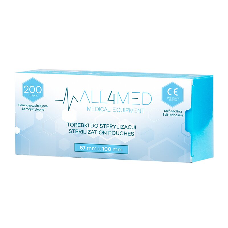 All4med sterilointipussit autoklaavissa 57 mm x 105 mm, 200 kpl 1