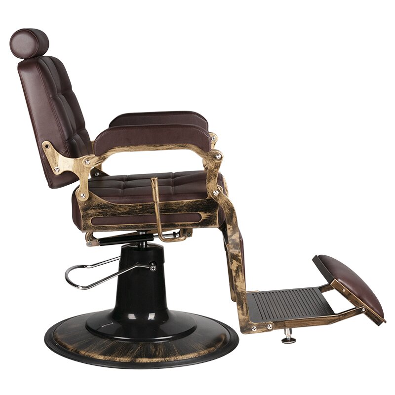 Parturituoli Barber Chair Gabbiano Boss Old Leather Dark Brown 3