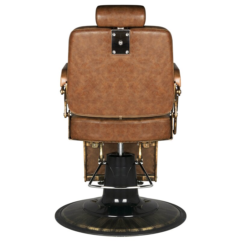 Kirpyklos kėdė Barber Chair Gabbiano Boss Old Leather Light Brown 2 Kirpyklos kėdė Barber Chair Gabbiano Boss Old Leather Light Brown 2