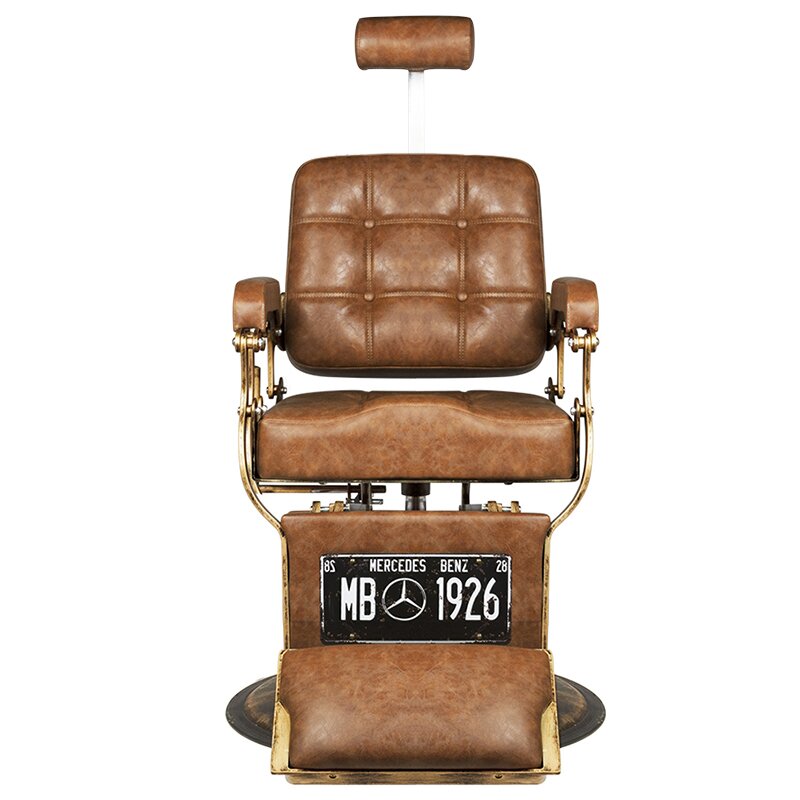 Kirpyklos kėdė Barber Chair Gabbiano Boss Old Leather Light Brown 5 Kirpyklos kėdė Barber Chair Gabbiano Boss Old Leather Light Brown 5
