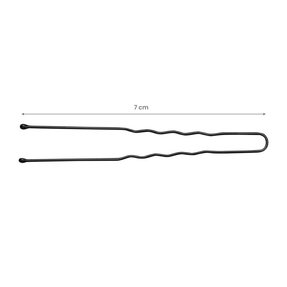 Kokówki fryzjerskie do włosów E-65 300 szt. 7cm czarne 3 Kokówki fryzjerskie do włosów E-65 300 szt. 7cm czarne 3