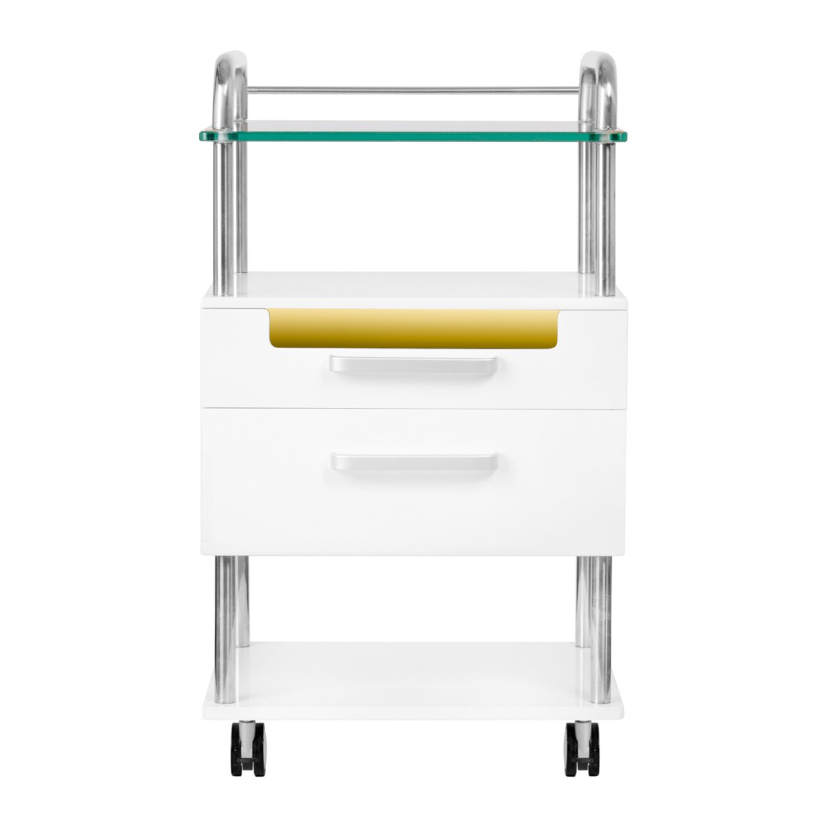 Косметическая тележка с УФ-лампой 6052T белая 1 Косметическая тележка с УФ-лампой 6052T белая 1