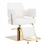 Парикмахерское кресло GABBIANO PROFESSIONAL HAIRDRESSING CHAIR LINZ GOLD WHITE