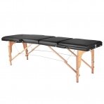 Sulankstomas masažo stalas WOOD COMFORT 3 BLACK