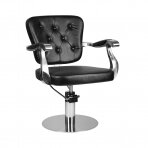 Frizieru krēsls GABBIANO HAIRDRESSING CHAIR MOLISE LUXORIOUS BLACK