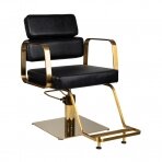 Kampaamotuoli GABBIANO HAIRDRESSING CHAIR PORTO ETERNITY GOLD BLACK