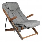 Saliekamais krēsls - masāžas atpūtas krēsls SHIATSU RELAX FOLD GREY