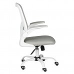 Kontoritool ratastel OFFICE CHAIR ERGONOMIC WHITE GRAY