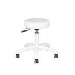 Kosmetologinė meistro kėdutė BEAUTY STOOL ELEGANT WHITE