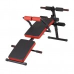 Daudzfunkcionāls vingrošanas sols EXERCISE BENCH BLACK RED