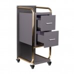 Cosmetology trolley GABBIANO HAIRDRESSER HELPER SOLO MODEL GOLD GREY