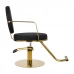 Hairdressing chair GABBIANO PROFESSIONAL HAIRDRESSING CHAIR ARRAS GOLD BLACK
