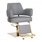 Kirpyklos kėdė GABBIANO PROFESSIONAL HAIRDRESSING CHAIR LINZ GOLD GREY