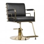 Krzesło fryzjerskie GABBIANO HAIRDRESSING CHAIR PRATO GOLD BLACK