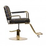 Hairdressing chair GABBIANO HAIRDRESSING CHAIR PRATO GOLD BLACK