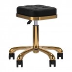 Kosmetikerin Hocker ROMAN BLACK GOLD