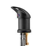 Wasserhahn für Barbershop-Waschbecken GABBIANO Gold Schwarz