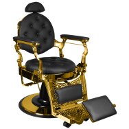Kirpyklos kėdė Barber Chair Gabbiano Guilio Gold Black Kirpyklos kėdė Barber Chair Gabbiano Guilio Gold Black