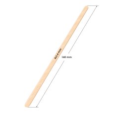 Väikeste puidust spaatlite komplekt 140x6 x1,4 mm (100 tk)