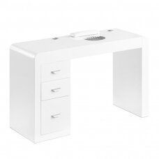 Manicure table with dust collector IDEAL COSMETIC DESK WHITE