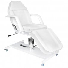 Косметическое кресло HYDRAULIC BASIC WHITE ON WHEELS