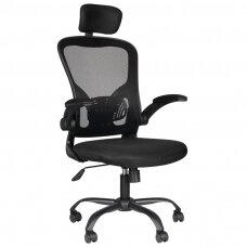 Kontoritool ratastel RECEPTION CHAIR MAX COMFORT 73H BLACK
