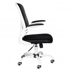 Kontoritool ratastel OFFICE CHAIR ERGONOMIC WHITE BLACK