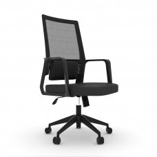 Kontoritool ratastel OFFICE CHAIR COMFORT BLACK