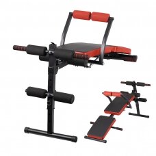 Многофункциональная скамья для упражнений EXERCISE BENCH BLACK RED