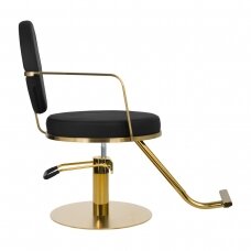 Kirpyklos kėdė GABBIANO PROFESSIONAL HAIRDRESSING CHAIR ARRAS GOLD BLACK