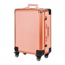 Make-up mirror - cosmetic suitcase PORTABLE GOLD